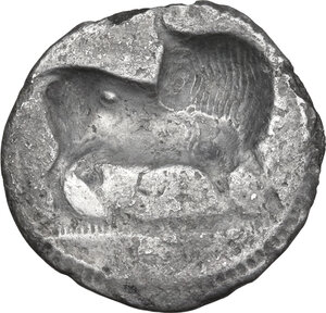 reverse: Southern Lucania, Sybaris. AR Nomos, c. 530-510 BC