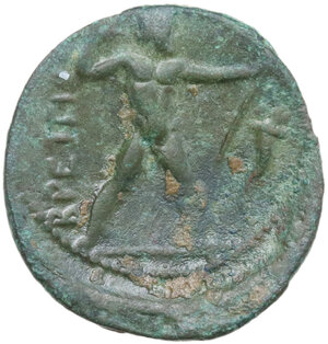 reverse: Bruttium, The Brettii. AE Half Unit, 214-211 BC