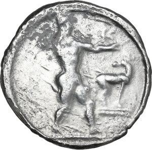 obverse: Bruttium, Kaulonia. AR Stater, 475-470 BC