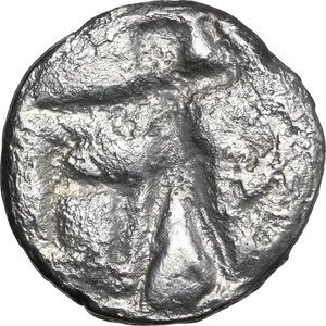 reverse: Bruttium, Kaulonia. AR Stater, 475-470 BC