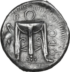 obverse: Bruttium, Kroton. Fourreé Stater, 430-420 BC