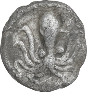 reverse: Bruttium, Kroton. AR Obol, c. 430-420 BC