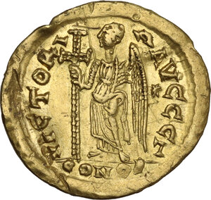 reverse: Anastasius I (491-518).. AV Solidus, Constantinople mint, c. 492-507 AD