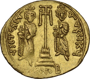 reverse: Constans II (641-668).. AV Solidus, Syracuse mint