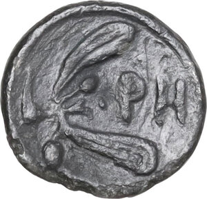 reverse: Bruttium, Rhegion. AR Litra, c. 420-410 BC