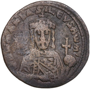 obverse: Romanus I, Lecapenus (920-944).. AE Follis, Constantinople mint