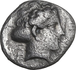 obverse: Bruttium, Terina. AR Drachm, 350-300 BC