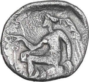 reverse: Bruttium, Terina. AR Drachm, 350-300 BC