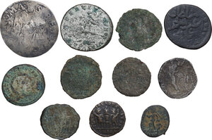 reverse: Miscellanea.. Lot of eleven (10) AE and AR coins from the Roman Republic to the Reinassance