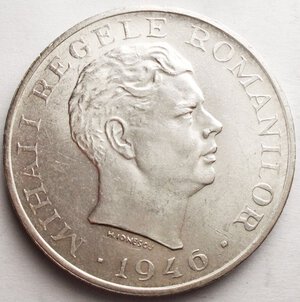 obverse: Monete del Mondo - Romania. 100000 Lei 1946. Ag 700. Km. 71. Spl