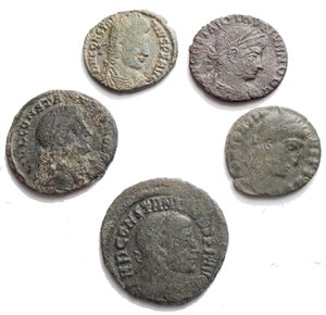 obverse: Impero Romano Lotto di 5 bronzetti