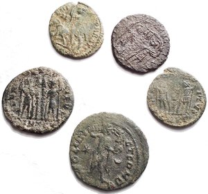 reverse: Impero Romano Lotto di 5 bronzetti