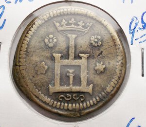 obverse: Genova. Raro peso monetale gr 19,08 mm 27,9 Al rov contromarca