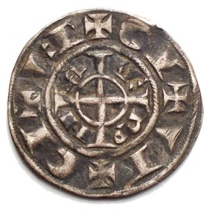 reverse: Zecche Italiane. Verona. Federico II (1218-1250). Grosso da 20 denari. CNI XXIV,10. AG. g 1,55. Intonso. Patina
