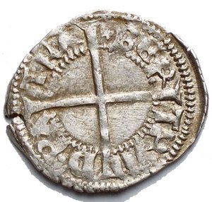 reverse: Aquileia Bertrando di San Genesio AD 1334-1350. Denaro AR g 1,01 very fine
