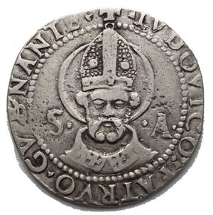 obverse: Zecche Italiane. Milano. Gian Galeazzo Maria e Ludovico Maria Sforza (1480-1494). Grosso da 5 soldi. g 2,38. Crippa 5. R. AG.
