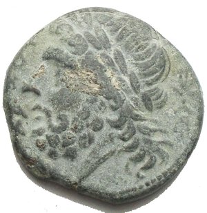 obverse: Apulia Arpi (Circa 325-250 a.C.) AE 20,6 mm. D/ testa di Zeus a sinistra. R/ Cinghiale a destra, sopra lancia. 7.2 gr. HN Italy 642. BB-SPL/BB+
