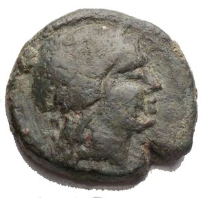 obverse: Sicily. Centuripae. AE Hemilitron, after 241 BC. D/ Head of Apollo right, laureate. R/ Lyre. CNS III, 5. AE. g 13,67. mm 23,5 x 22,3  Green patina. VF.