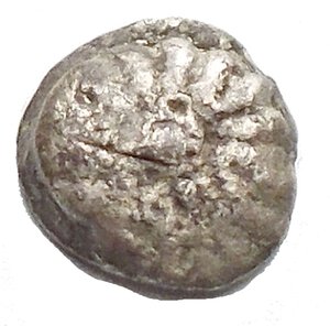 obverse: Ionia. Erythrai circa 480-450 BC. Hemiobol AR 0,3 g Rosette / Simpler rosette within incuse square. aVery Fine SNG Kayhan -; SNG Copenhagen -; Klein 387. Erythrai, situated along the western coast of present-day Turkey, was an ancient Greek city with deep historical significance. It was one of the twelve Ionian cities united in the Ionian League, a collective of Greek city-states in Asia Minor. According to mythology, Erythrai was founded by Erythros, a legendary figure and one of the sons of Rhadamanthus, a prominent Cretan king. This mythical origin lent the city its name.