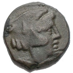 obverse: Roman Republic Quadrans Ae Anonymous. Unofficial mint. 2.85 g. 15.3 mm. Good VF. Rare