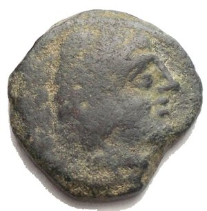 reverse: Mast and sail (second series), Rome, 130-125 BC. Æ Quadrans (17,4mm. 4.48g) Head of Hercules r., wearing lion s skin headdress; three pellets to l. R/ Prow of galley r.; above, mast with sail, three pellets to r., ROMA below. Crawford – ; Sydenham –; RBW –; Extremely Rare, Fine/aVF