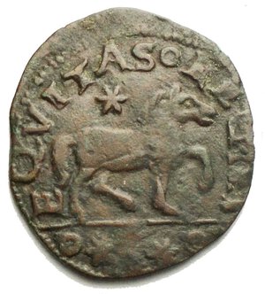 reverse: Napoli Federico III d Aragona (1496-1501) Cavallo. D/ Busto a destra. R/ Cavallo a destra, in esergo °*(L?)*°. AE, 1.59gr. Raro. BB+