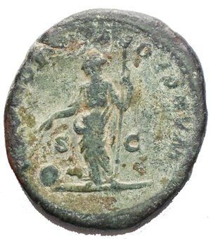 reverse: Caracalla, 197 - 217 AE Dupondius 10,65g  r/ PROVIDENTIA DEORUM patina verde 