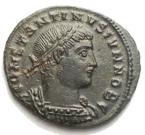 obverse: Constantinus II (324-361), Ae (2,49 gr. - 19,28 mm.) r/ GLORIA EXERCITVS - SMTSB qSPL. 