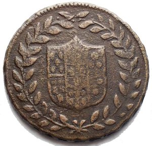 reverse: Regno di Napoli - Ferdinando IV°, 5 Tornesi 1797 senza P - RRR