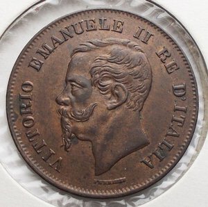 reverse: Regno di Italia. Vittorio Emanuele II (1861-1878). 5 centesimi 1862 Napoli. Pag. 554. Mont. 250. AE. Ottimo esemplare