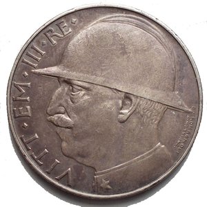 obverse: Casa Savoia - Regno di Italia. Vittorio Emanuele III (1900-1943). 20 lire 1928. Pag. 680. R. AG. BB+.Patina