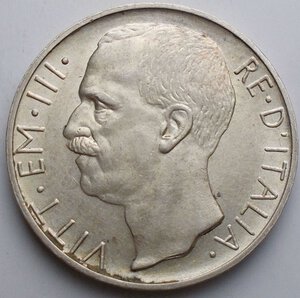 obverse: Vittorio Emanuele III - 10 lire 1930 biga Ag. SPL