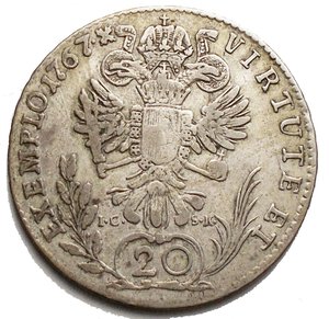 reverse: Joseph II 20 Kreuzer 1767