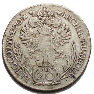 reverse: Maria Theresia 20 Kreuzer 1770