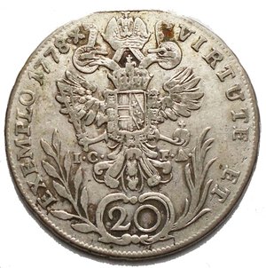 reverse: Joseph II 20 Kreuzer 1778