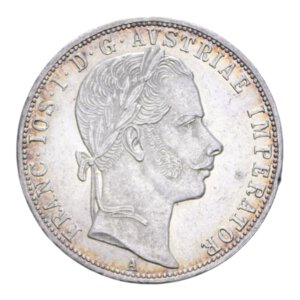 obverse: AUSTRIA FRANCESCO GIUSEPPE I 1 FLORIN 1860 A AG. 12,38 GR. SPL