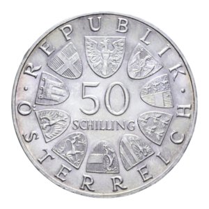 reverse: AUSTRIA 50 SCHILLING 1968 AG. 19,97 GR. FDC (SEGNETTI)