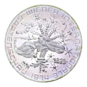 obverse: AUSTRIA 50 SCHILLING 1974 AG. 20 GR. PROOF (PATINATA)