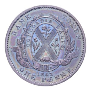 reverse: CANADA MONTREAL PENNY TOKEN 1842 CU. 19,19 GR. SPL