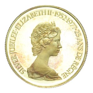 obverse: CANADA ELISABETTA II 100 DOLLARI 1977 AU. 16,96 GR. IN COFANETTO PROOF