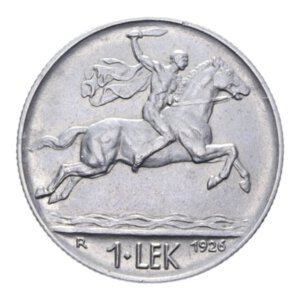 reverse: ALBANIA 1 LEK 1926 R NI. 8,02 GR. SPL