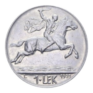 reverse: ALBANIA 1 LEK 1931 L NI. 8,06 GR. BB-SPL