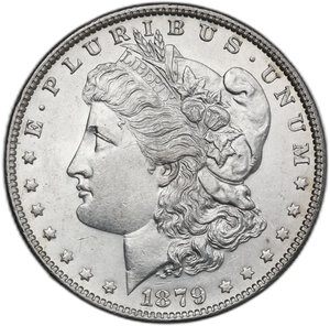 obverse: USA. AR Morgan Dollar, 1879