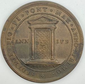 obverse: Pio VI, Anno Santo 1775