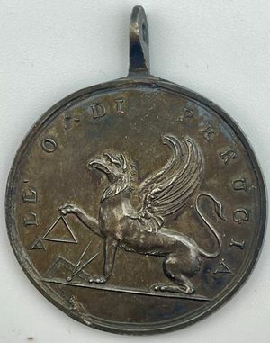 obverse: Perugia - medaglia massonica XIX secolo