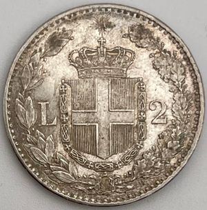 reverse: 2 Lire 1883