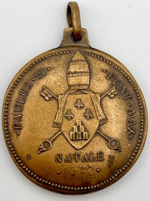 reverse: Paolo VI - Natale a Taranto 1972