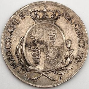 reverse: Scudo da 6 Lire 1784