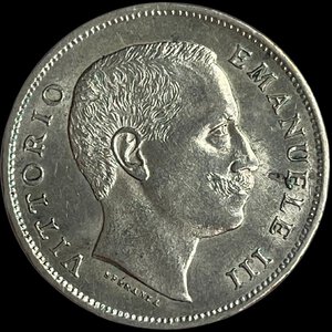 obverse: 1 Lira 1907