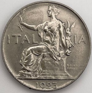 obverse: 1 Lira 1923